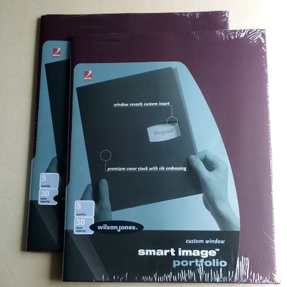 2/$15 10 Wilson Jones Smart Window Portfolios